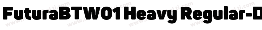 FuturaBTW01 Heavy Regular字体转换